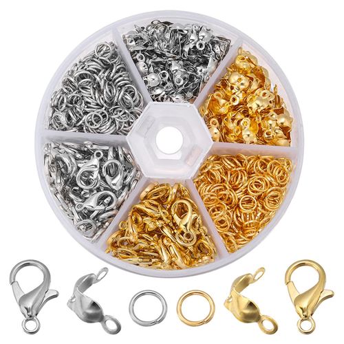 Mixed Lobster Claw Clasps And Jump Rings Set 200 Pliers