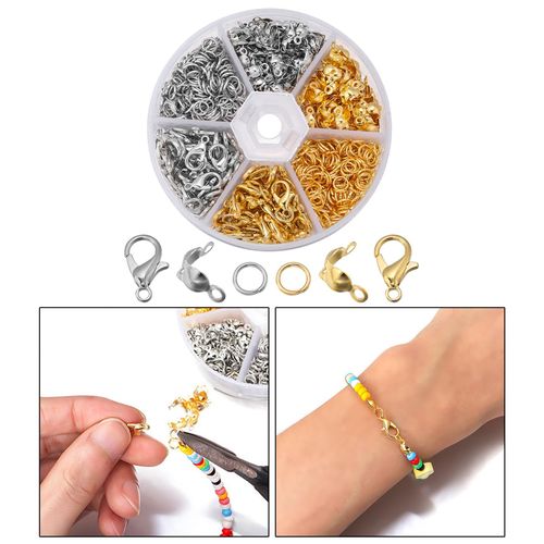 Mixed Lobster Claw Clasps And Jump Rings Set 200 Pliers
