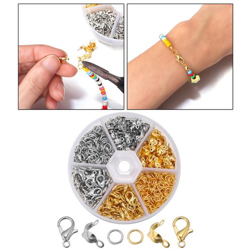 Mixed Lobster Claw Clasps And Jump Rings Set 200 Pliers