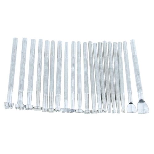 20/ Leather Working Stamps Tools Set Saddle Making