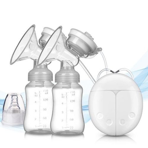 New Real Bubee Double Electric Breast Pumps Powerful Lactation USB Electric Breast Pump Baby Milk Bottle