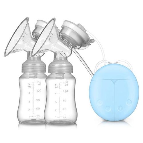New Real Bubee Double Electric Breast Pumps Powerful Lactation USB Electric Breast Pump Baby Milk Bottle