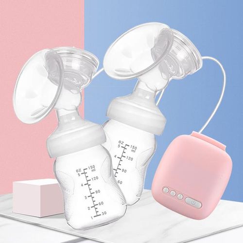 New Real Bubee Double Electric Breast Pumps Powerful Lactation USB Electric Breast Pump Baby Milk Bottle