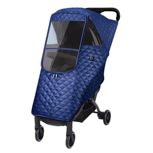 Winter Baby Stroller Cover Waterproof Winter Thicken Rain Cover with Zipper for Baby Girls and Boys,Blue NO5148