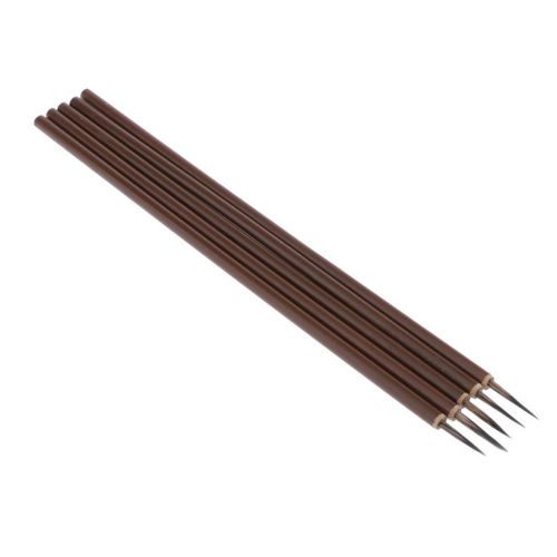 5pcs Round Pointed Tip Water  Hair Paint Brush For