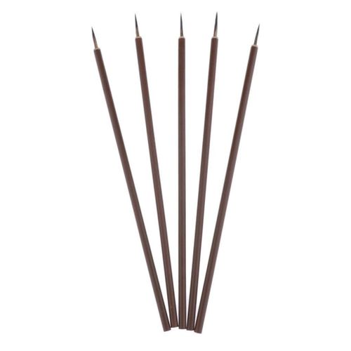 5pcs Round Pointed Tip Water  Hair Paint Brush For