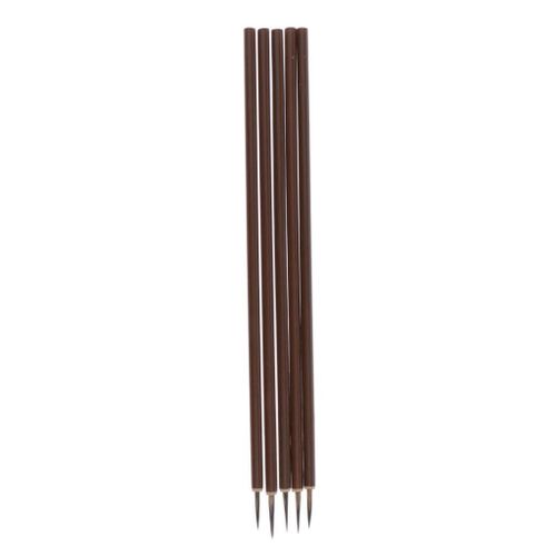 5pcs Round Pointed Tip Water  Hair Paint Brush For