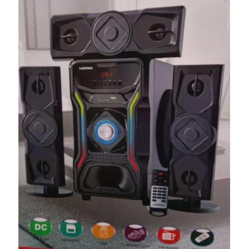 Lasonic Home Theatre System Subwoofer With Bluetooth And Remote Control -Black