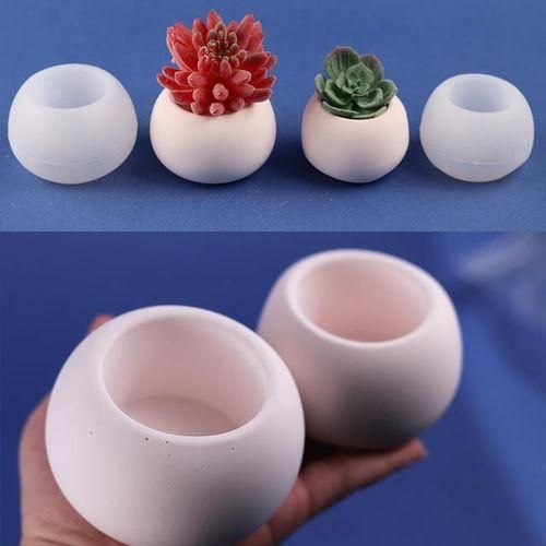 Candle Jar Silicone Mold For Diy Concrete Cement Succulent Flowerpot Craft Mould Storage Box Epoxy Resin Mold Tool