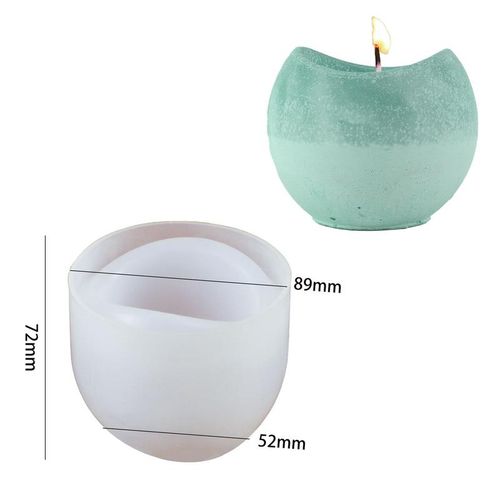 Arc Egg Gypsum Candle Cup Mold Diy Handmade Resin Concrete Storage Box Making Potted Silicone Mould Aromatherapy Box