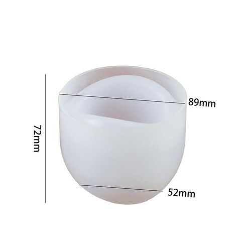 Arc Egg Gypsum Candle Cup Mold Diy Handmade Resin Concrete Storage Box Making Potted Silicone Mould Aromatherapy Box