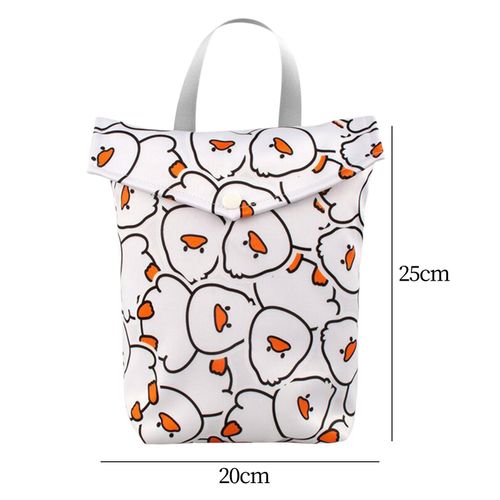 Nappy Bag Waterproof Gym Bag Diaper Organizer Duck 20x25cm