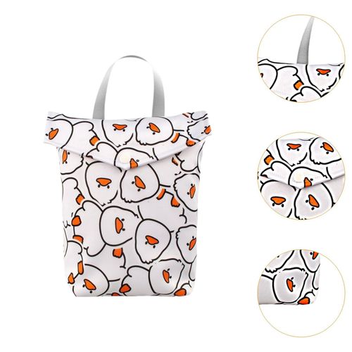Nappy Bag Waterproof Gym Bag Diaper Organizer Duck 20x25cm