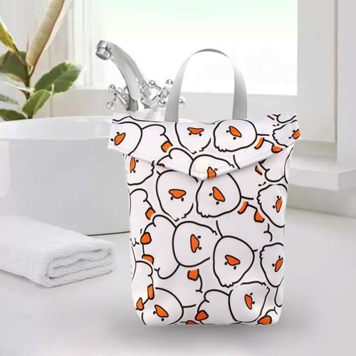 Nappy Bag Waterproof Gym Bag Diaper Organizer Duck 20x25cm