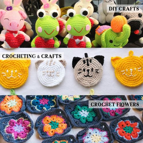 82PCS Crochet Kit Beginner Crochet Kit Wool Crochet Material Kit Crochet Beginner Set NO5111