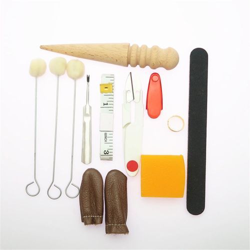 31 Pieces Leather Tool DIY Hand Stitching Kit With Groover Awl