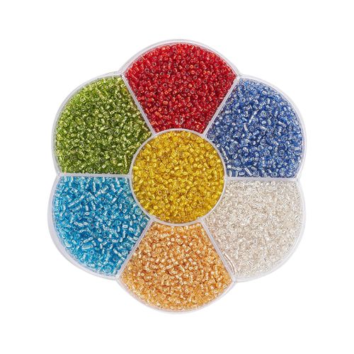 4550 Pcs 2mm 12/0 7 Colour Small Craft Set Spare