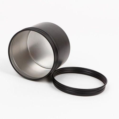122448Pcs Empty Silver Gold Black Aluminum Tins Cans With Screw Lid Round Candle Spice Candy Containers Storage Box