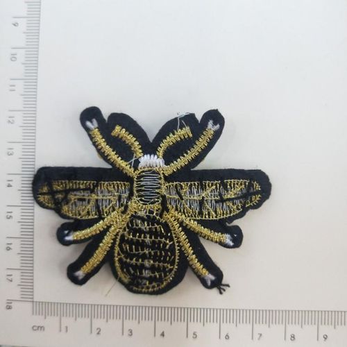 Handmade Rhinegood Bee Beaded Patches Sew On Crystal Peagood