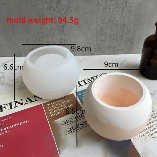 Candle Jar Silicone Mold Concrete Cement Flowerpot Mould Diy Crystal Epoxy Resin Storage Box Craft Mold Home Decor