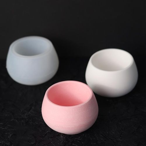 Candle Jar Silicone Mold Concrete Cement Flowerpot Mould Diy Crystal Epoxy Resin Storage Box Craft Mold Home Decor