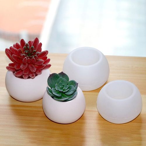 Candle Jar Silicone Mold Concrete Cement Flowerpot Mould Diy Crystal Epoxy Resin Storage Box Craft Mold Home Decor