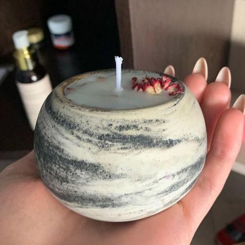 Concrete Candle Jar Silicone Mould Diy Handmade Succulent Cement Planter Resin Silicone Mold Gypsum Storage Box Home Decor
