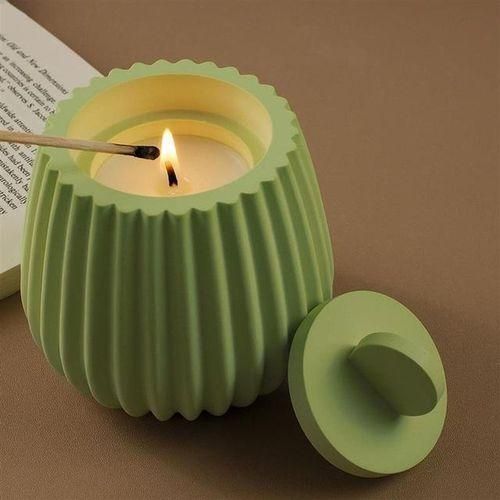 Cup Scented Candle Silicone Mold Diy Vase Storage Jar Cement Pottery Mould Concrete Making Crafts Supplies