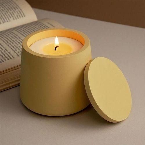 Cup Scented Candle Silicone Mold Diy Vase Storage Jar Cement Pottery Mould Concrete Making Crafts Supplies