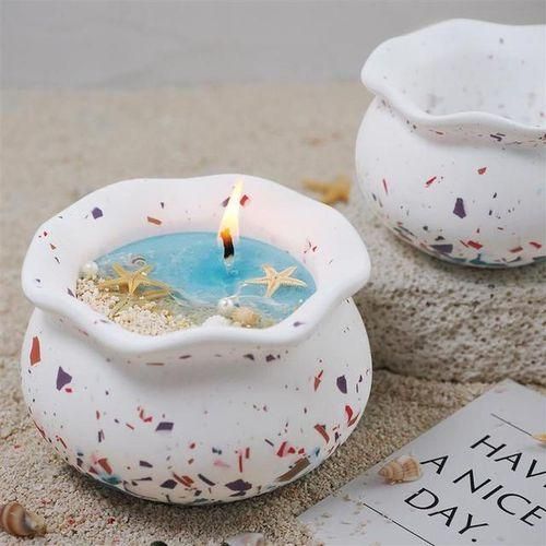 Cup Scented Candle Silicone Mold Diy Vase Storage Jar Cement Pottery Mould Concrete Making Crafts Supplies