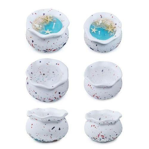 Fish Candle Cup Jar Silicone Mold Flower Pot Jewelry Box Concrete Diy Epoxy Resin Mold Home Decor Crafts