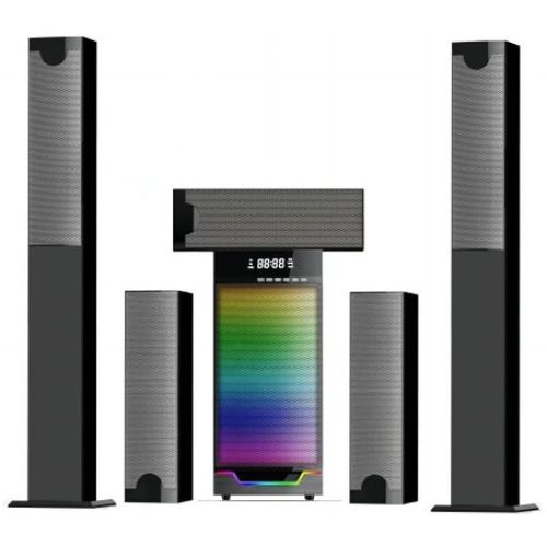 5.1 Multimedia Wireless Hometheatre Sound Bar Subwoofer Speaker-Black