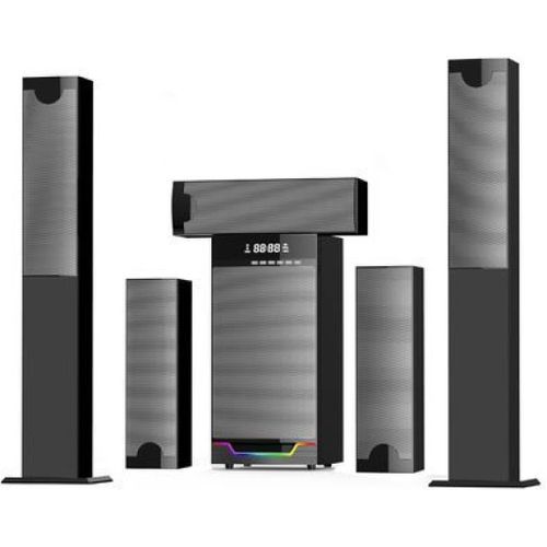 5.1 Multimedia Wireless Hometheatre Sound Bar Subwoofer Speaker-Black