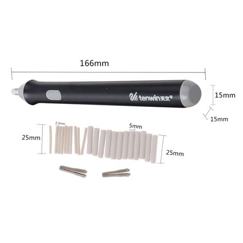 Electric Artists Erasers, 22 Erasers, black