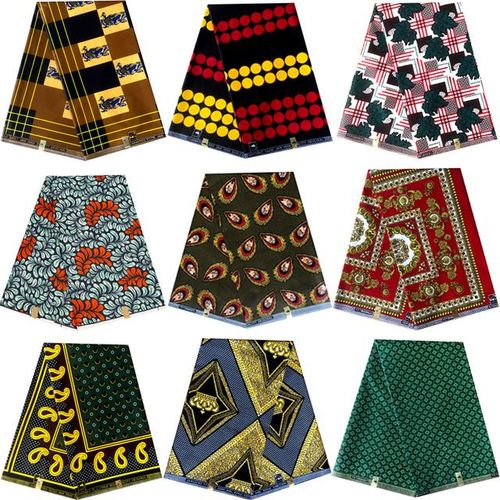 100% Polyester African Ankara Prints Fabric Real Wax Tissu Dress Sewing Material Toys Pagne By Yards Block Warps Patchwork Diy