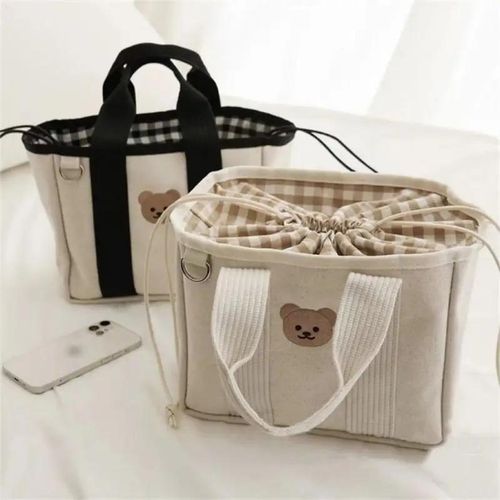 Cute bear pattern cartoon mommy bag lightweight multi-functional baby diaper bag waterproof large capacity maternity packs mom