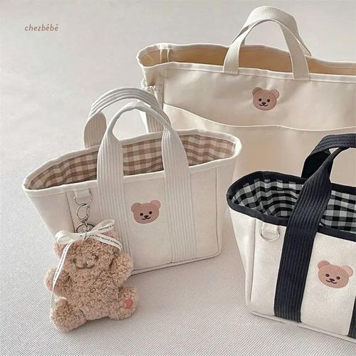 Cute bear pattern cartoon mommy bag lightweight multi-functional baby diaper bag waterproof large capacity maternity packs mom