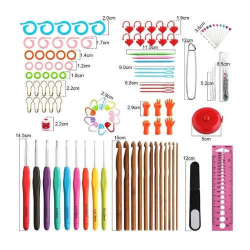 Ergonomic Handle Crochet Hooks, Crochet Hooks Set With