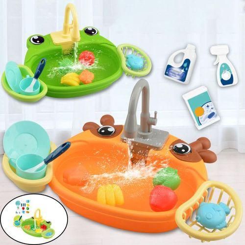 Kitchen Sink Toys Play Dishes With Running Water F