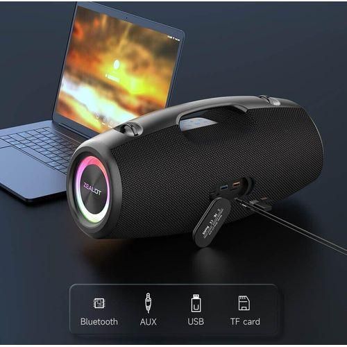 Zealot Reachargeable Powerfull Party Rocker S78 Bluetooth Speaker - Black