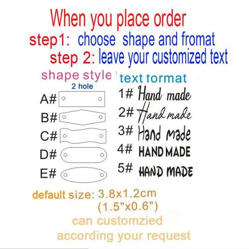 Factory Customized 30pcs Tag Clothing Tag Sewing On Labels Tags Crochet Hats/gloves/bag Handmade Labels