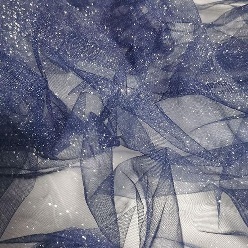 Mesh Material White Gilding Powder Glitter Wedding Dress Wedding Background Ceiling Wrought Designer Fabric Cloth