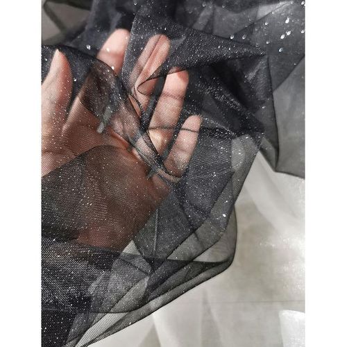 Mesh Material White Gilding Powder Glitter Wedding Dress Wedding Background Ceiling Wrought Designer Fabric Cloth