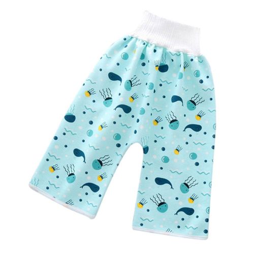 Cartoon Children Diaper Pants Leak-proof High Waist Diaper Trousers For Girls Boys Babies Daily Wear NO5245