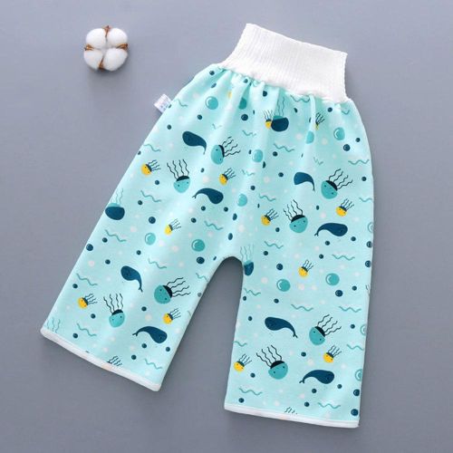 Cartoon Children Diaper Pants Leak-proof High Waist Diaper Trousers For Girls Boys Babies Daily Wear NO5245
