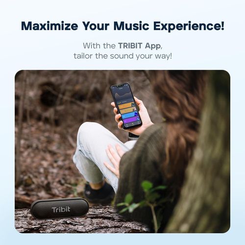 Tribit XSound Go Wireless Bluetooth 5.3 Speakers with Loud Stereo Sound & Rich Bass 16W - Black