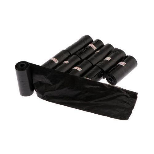 10 Rolls Portable Baby Diaper Waste Bag Discarded Disposable Black