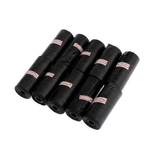 10 Rolls Portable Baby Diaper Waste Bag Discarded Disposable Black