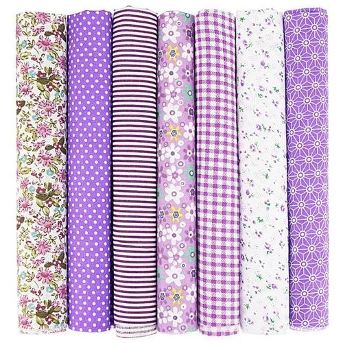 50x50 7pcs Scrapbook Sewing Crafts Cotton Fabric Bundle Handcrafts Patchwork Handmade Quilting Diy