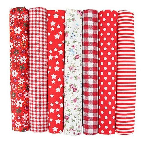 50x50 7pcs Scrapbook Sewing Crafts Cotton Fabric Bundle Handcrafts Patchwork Handmade Quilting Diy